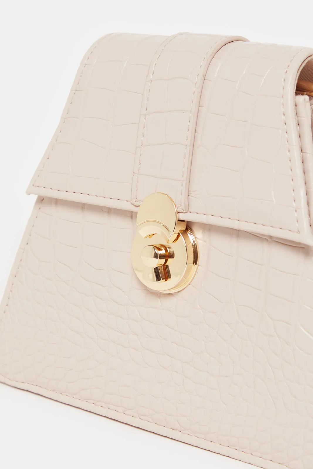 Women Pink With Top Handle Evening Clutch