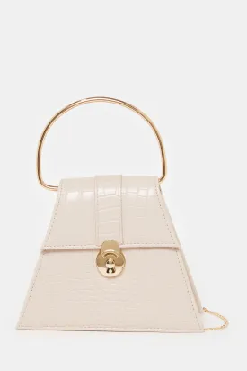 Women Pink With Top Handle Evening Clutch