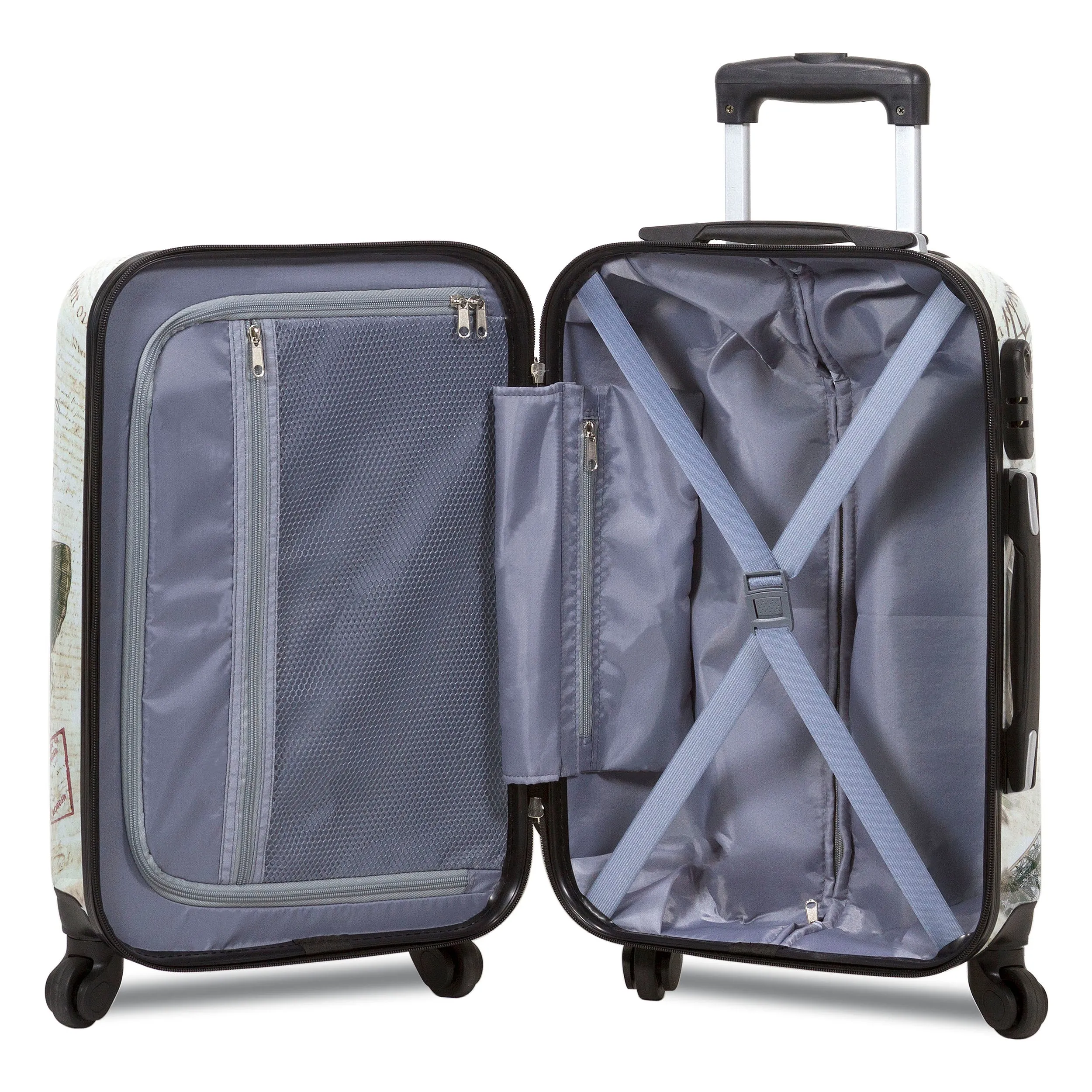 World Traveler Destinations 3-Piece Hardside Spinner Luggage Set - Paris