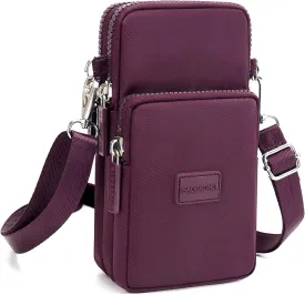 YINHEXI Small Crossbody Bags for Women Trendy, Mini Triple Compartment Cell Phone Crossbody Wallet Purses