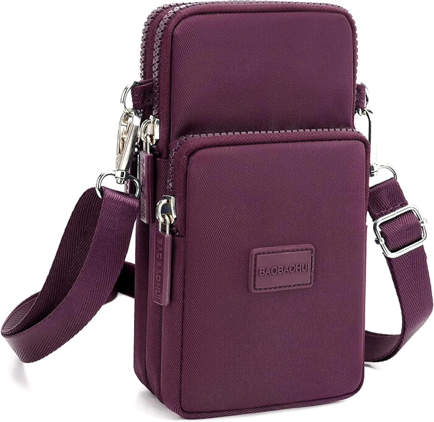 YINHEXI Small Crossbody Bags for Women Trendy, Mini Triple Compartment Cell Phone Crossbody Wallet Purses